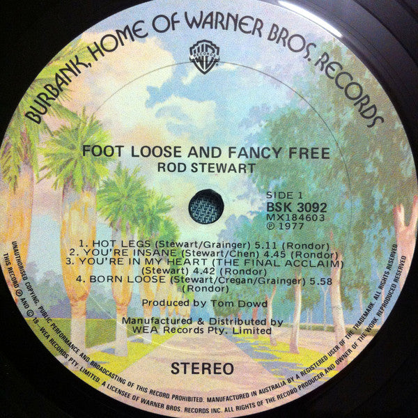 Rod Stewart : Foot Loose & Fancy Free (LP, Album)