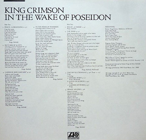 King Crimson : In The Wake Of Poseidon (LP, Album, RE, Tex)