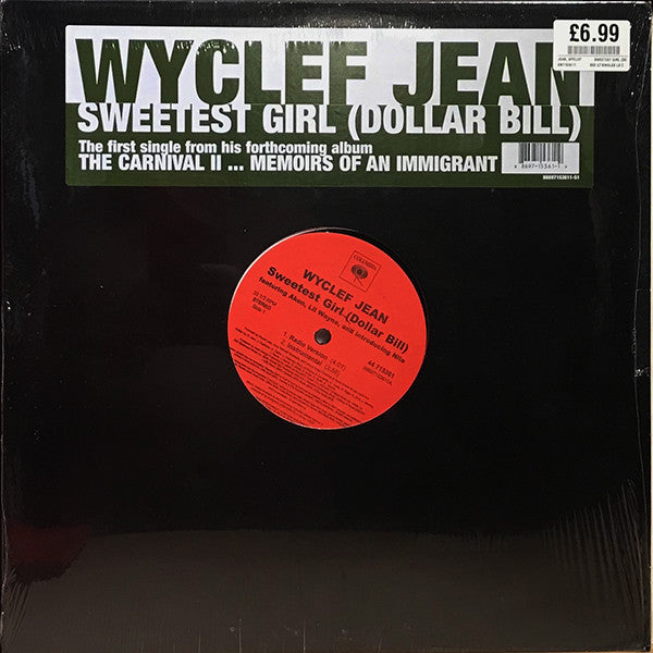 Wyclef Jean Featuring Akon, Lil Wayne And Introducing Niia : Sweetest Girl (Dollar Bill) (12")