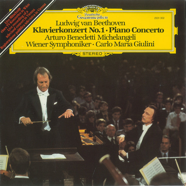 Ludwig Van Beethoven, Arturo Benedetti Michelangeli, Wiener Symphoniker • Carlo Maria Giulini : Klavierkonzert No. 1 • Piano Concerto (LP)