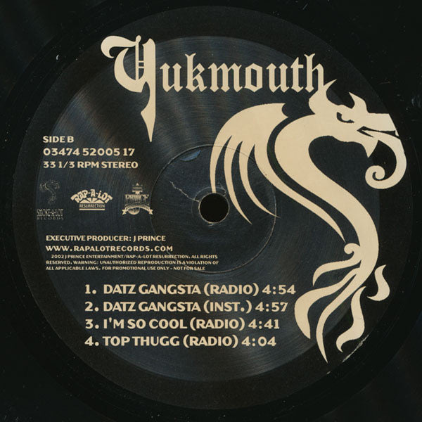 Yukmouth : Welcome 2 Da Bay (12", EP, Promo)