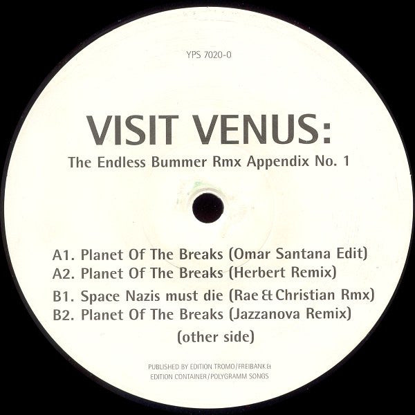 Visit Venus : The Endless Bummer Rmx Appendix No. 1 (12")