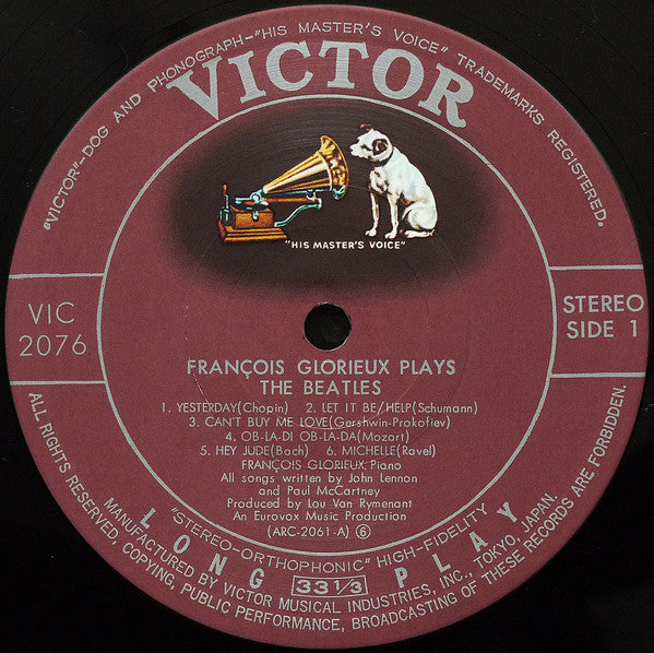 François Glorieux : François Glorieux Plays The Beatles (LP, Album)