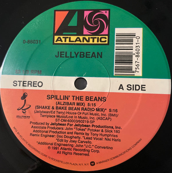 John "Jellybean" Benitez : Spillin' The Beans (12")