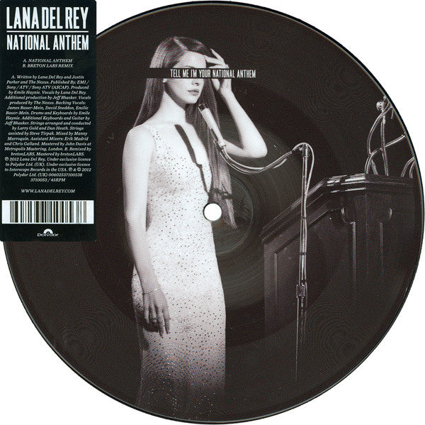 Lana Del Rey : National Anthem (7", Single, Pic)