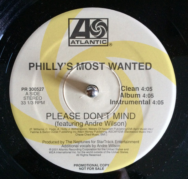 Philly's Most Wanted : Please Don’t Mind / Cross The Border (JBM Remix) (12", Promo)