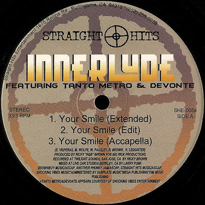 Innerlude : Your Smile / Do You Wanna Dance (12", Single)