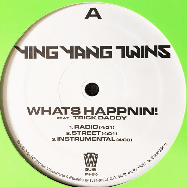 Ying Yang Twins : What's Happnin! (12", Promo)