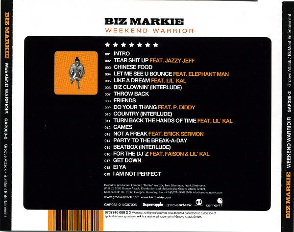 Biz Markie : Weekend Warrior (CD, Album)