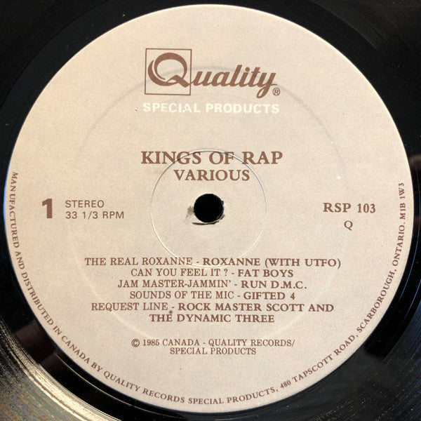 Various : Kings Of Rap (LP, Comp)