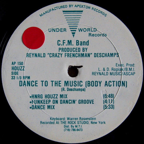 C.F.M. Band : Dance To The Music (Body Action) / Jazz It Up (12")