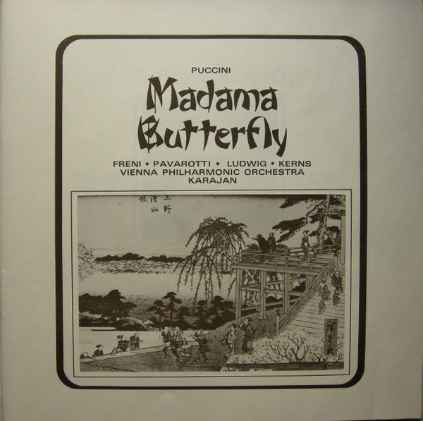 Giacomo Puccini - Mirella Freni, Luciano Pavarotti, Christa Ludwig, Robert Kerns, Wiener Philharmoniker, Herbert von Karajan : Madama Butterfly (3xLP, Album + Box)