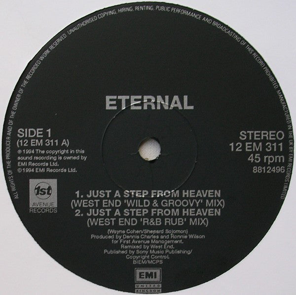 Eternal (2) : Just A Step From Heaven (12")