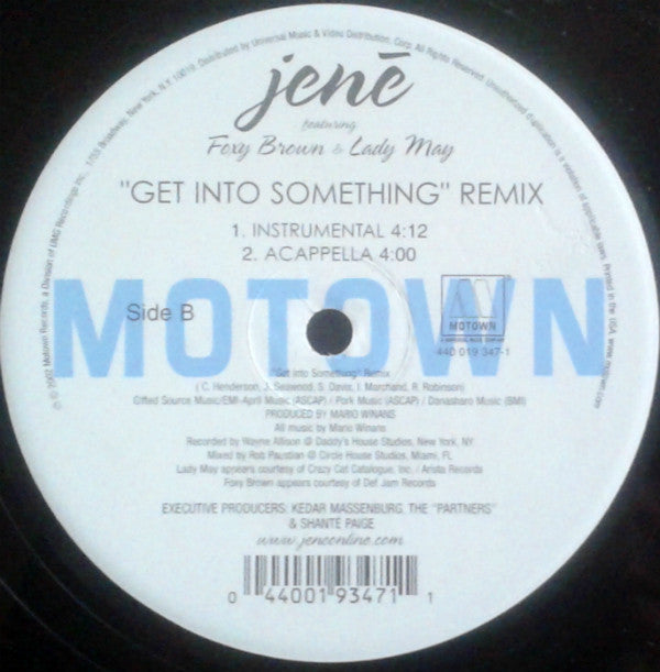 Jenē Featuring Foxy Brown & Lady May : Get Into Something (Remix) (12", Maxi)