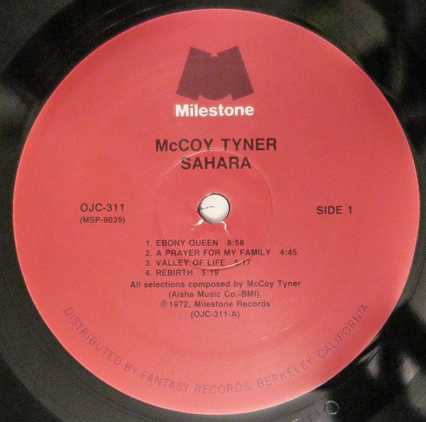 McCoy Tyner : Sahara (LP, Album, RE, RM)