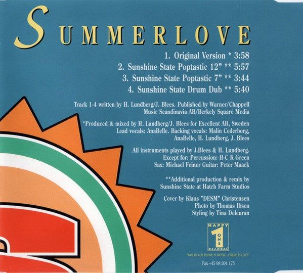 S-Connection Featuring Anabelle : Summerlove (CD, Maxi)