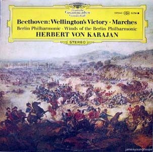 Ludwig van Beethoven, Berliner Philharmoniker / Herbert von Karajan : Wellington's Victory/Marches (LP, Album)