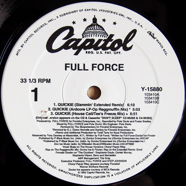 Full Force : Quickie (12")