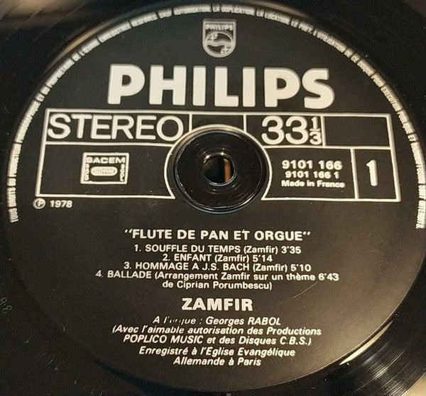 Gheorghe Zamfir : Flûte De Pan & Orgue (LP, Album)