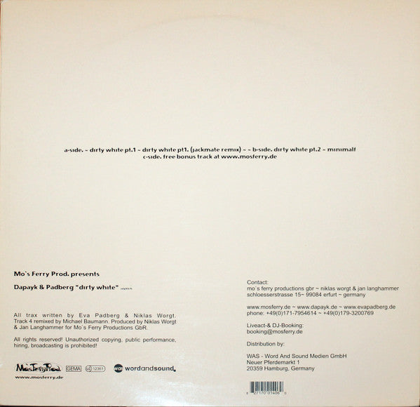 Dapayk & Padberg : Dirty White (12")