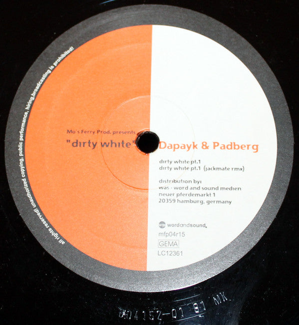 Dapayk & Padberg : Dirty White (12")