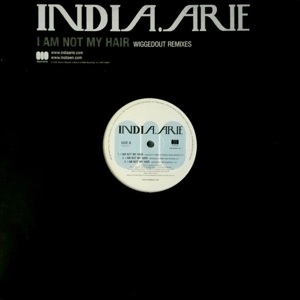 India.Arie : I Am Not My Hair Wiggedout Remixes (12", Promo)