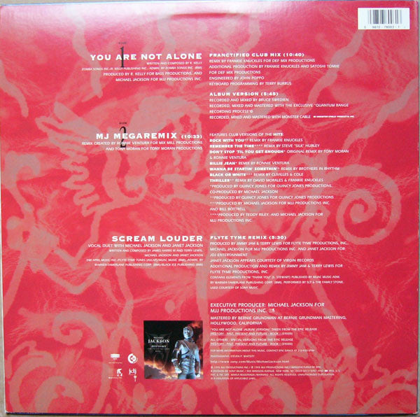 Michael Jackson : You Are Not Alone (The Remixes) (12", Single, P/Mixed)