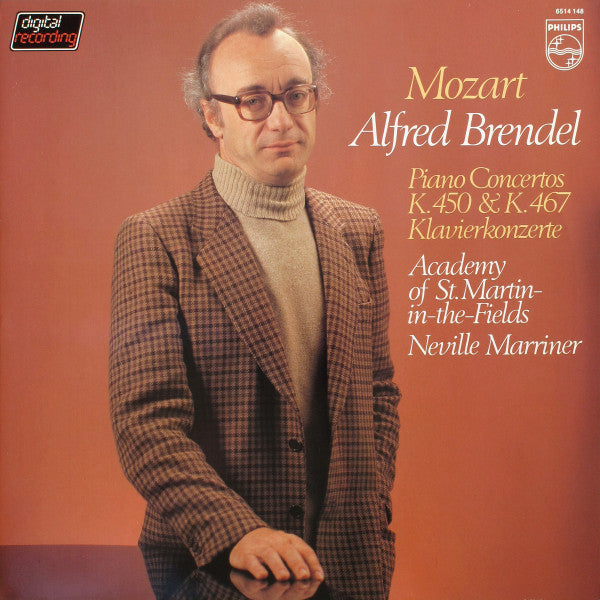 Wolfgang Amadeus Mozart - Alfred Brendel, The Academy Of St. Martin-in-the-Fields, Sir Neville Marriner : Piano Concertos K. 450 & K. 467 Klavierkonzerte (LP)