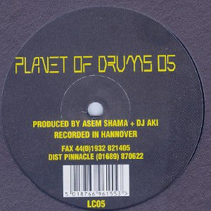 Asem Shama & DJ Aki : Planet Of Drums 05 (12", S/Sided)