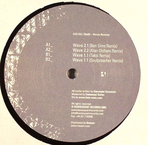 DisX3 : Waves Remixes (12")