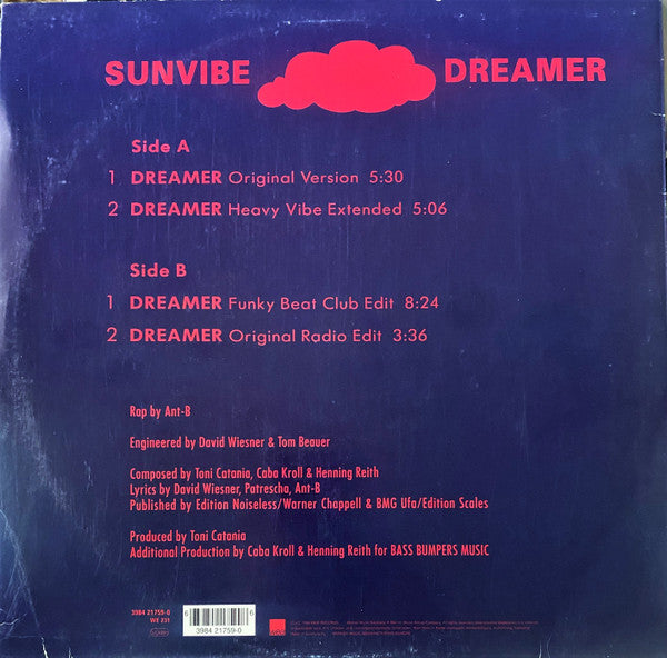 Sunvibe : Dreamer (12", Single)