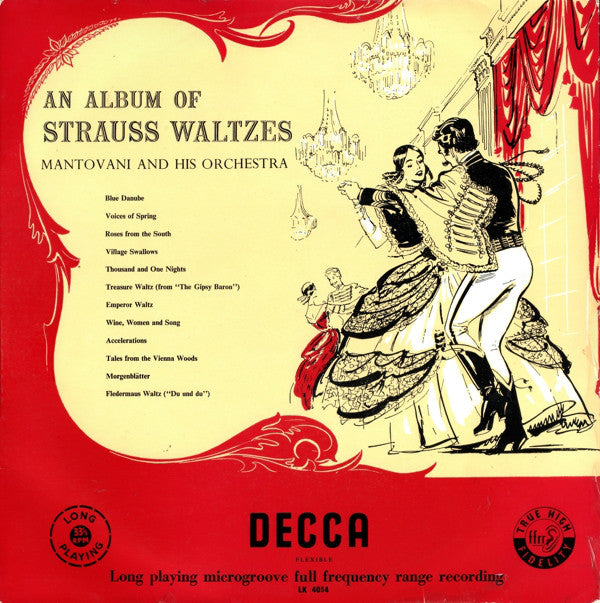 Mantovani And His Orchestra : An Album Of Strauss Waltzes (LP, Mono, RE)