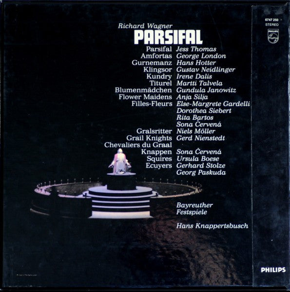 Richard Wagner, Hans Knappertsbusch, Orchester der Bayreuther Festspiele : Parsifal (5xLP + Box, RE)