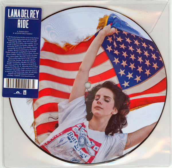 Lana Del Rey : Ride (7", Single, Pic)