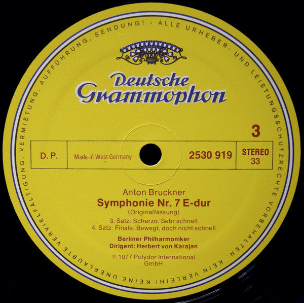 Anton Bruckner, Richard Wagner, Herbert Von Karajan, Berliner Philharmoniker : Symphonie Nr. 7 / Siegfried-Idyll (2xLP + Box)