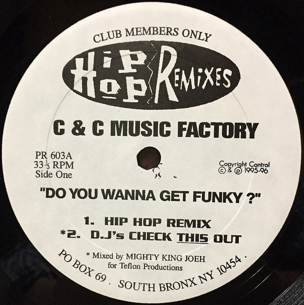 C + C Music Factory / Monica : Do You Wanna Get Funky ? / Don't Take It Personal (12", Unofficial)