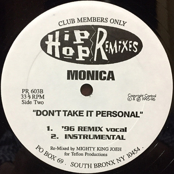 C + C Music Factory / Monica : Do You Wanna Get Funky ? / Don't Take It Personal (12", Unofficial)