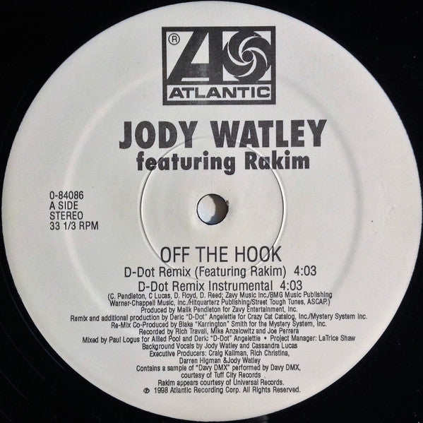 Jody Watley : Off The Hook (12")