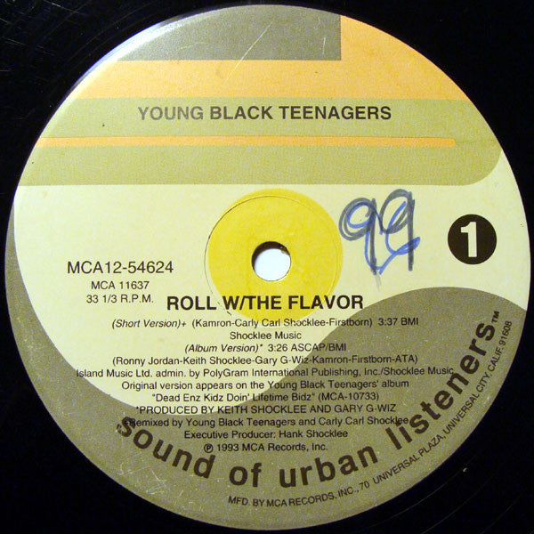 Young Black Teenagers : Roll w / The Flavor (12", Single)