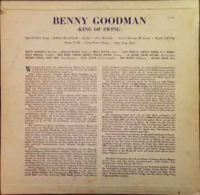 Benny Goodman : King Of Swing (LP, Comp)