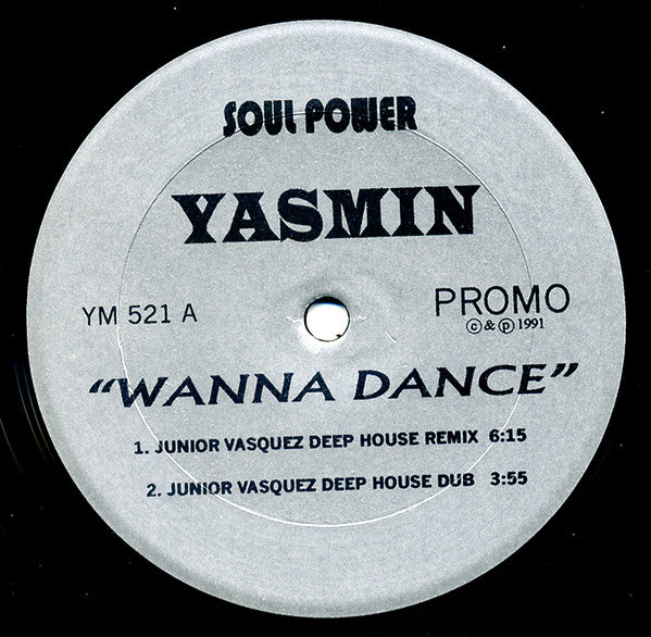 Yasmin (2) : Wanna Dance (12", Promo)