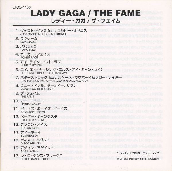 Lady Gaga : The Fame (CD, Album)