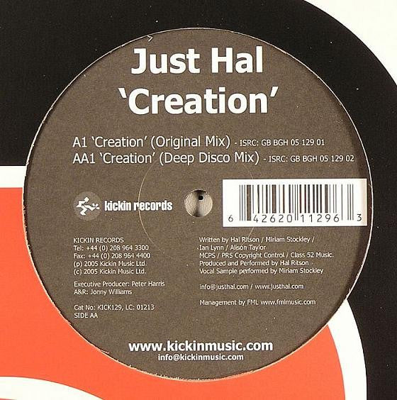 Just Hal : Creation (12")