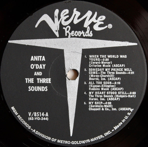 Anita O'Day And The Three Sounds : Anita O'Day & The Three Sounds (LP, Album, Mono)