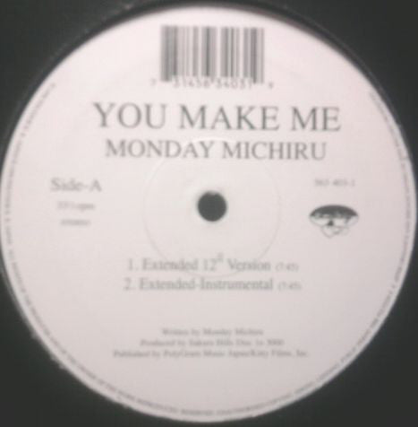 Monday Michiru : You Make Me (12")