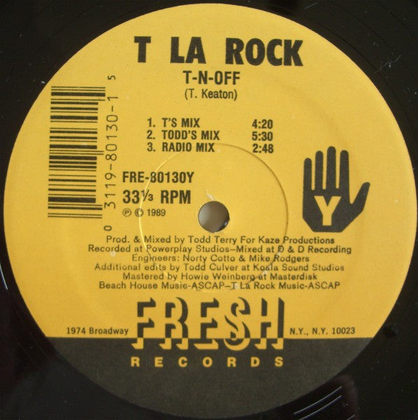 T La Rock : Housin' With The T's / T-N-Off (12", Single)