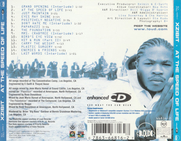 Xzibit : At The Speed Of Life (CD, Album, Enh)