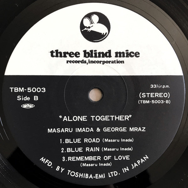 Masaru Imada And George Mraz : Alone Together (LP, Album)