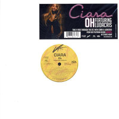 Ciara (2) Featuring Ludacris : Oh (12")