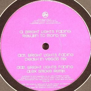 Slam Featuring Billie Ray Martin : Bright Lights Fading (Death In Vegas And Alex Smoke Remixes) (12", M/Print)